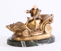 An Art Deco bronze marble and ivory sculpture of a car, circa 1920. - image 1