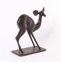 A French Art Deco bronze of a young deer, circa 1930. - image 3