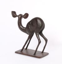 A French Art Deco bronze of a young deer, circa 1930. - image 2