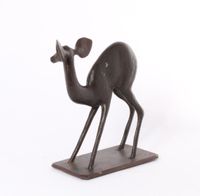 A French Art Deco bronze of a young deer, circa 1930. - image 5