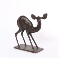 A French Art Deco bronze of a young deer, circa 1930. - image 4