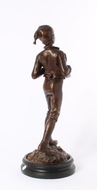 'Boy with frigian hat', patinated bronze signed P. Stotz, circa 1900. - image 4