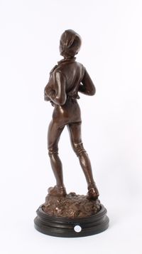 'Boy with frigian hat', patinated bronze signed P. Stotz, circa 1900. - image 5