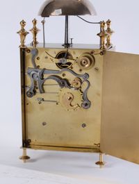A French brass striking alarm 'Capucine' travel clock, circa 1830 - image 3