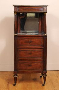 A French Louis XVI mahogany original shavers-pedestal (table), circa 1800 - image 4