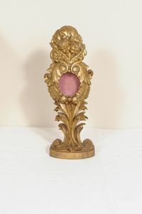 A late 18th century giltwood relic or watch stand - image 2