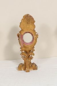 A late 18th century giltwood relic or watch stand - image 8