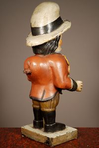 A multicoloured carved sculpture of a hunchback with remarkable buttons on his jacket, circa 1850 - image 4