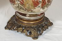 A fantastic pair of Satsuma lampstands, former oil-lamps. - image 9
