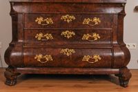 A fantastic Dutch burr walnut bureau bookcase with mirror doors, circa 1740. - image 8