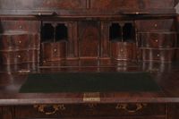 A fantastic Dutch burr walnut bureau bookcase with mirror doors, circa 1740. - image 5