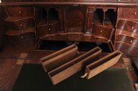 A fantastic Dutch burr walnut bureau bookcase with mirror doors, circa 1740. - image 12