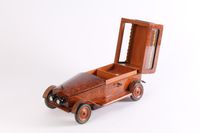 An Art Deco thuja burr model of a car with music box, circa 1930 - image 3