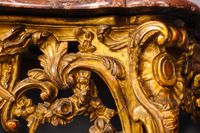 A French Transition giltwood console table with marble top, circa 1765 - image 4