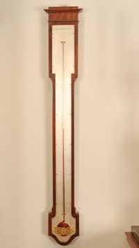 A French Charles X mahogany wall thermometer and barometer (a pair), by Lerebours, circa 1835 - image 7