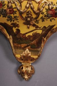 A Swiss Louis XVI 'vernis Martin' musical bracket clock on wall bracket, dated 1784 - image 4