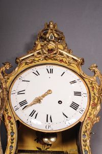 A Swiss Louis XVI 'vernis Martin' musical bracket clock on wall bracket, dated 1784 - image 6