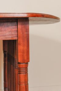 A Dutch Art Deco mahogany dining room set of a table and four chairs, circa 1920 - image 4