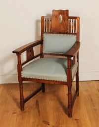 A Dutch Art Deco mahogany dining room set of a table and four chairs, circa 1920 - image 5