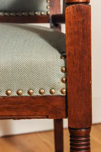 A Dutch Art Deco mahogany dining room set of a table and four chairs, circa 1920 - image 8