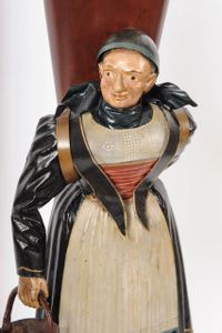 A pendant pair of German Black Forest polychrome metal figures, circa 1840 - image 3