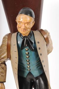 A pendant pair of German Black Forest polychrome metal figures, circa 1840 - image 5