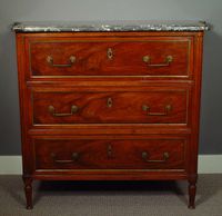 A French Louis XVI brass-mounted mahogany commode, by Martinet, circa 1780 - image 5