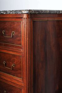 A French Louis XVI brass-mounted mahogany commode, by Martinet, circa 1780 - image 2
