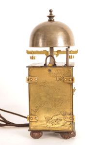 A small Japanese brass lantern clock, circa 1800 - image 6