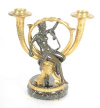 A pair of French ormolu and patinated bronze candlesticks, after Alfons Giroux, circa 1880 - image 6