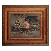 'A doll's doctor in his atelier' (oil on canvas) by Julius Singer, circa 1900 - image 1