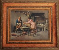'A doll's doctor in his atelier' (oil on canvas) by Julius Singer, circa 1900 - image 2