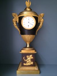 An exceptionally rare French gilt and patinated bronze night projection timepiece, by Bofenschen, Paris, early 19th century - image 5