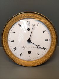 An exceptionally rare French gilt and patinated bronze night projection timepiece, by Bofenschen, Paris, early 19th century - image 3
