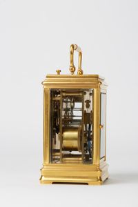 Hour-Repeating Carriage French Clock with Half Hour and Hour Self Strike - image 2
