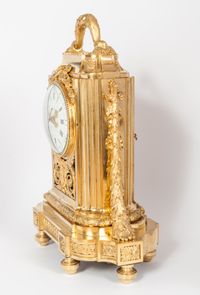 Very Unusual High Quality Early Louis XVI Traveling Clock, circa 1770 - afbeelding 5
