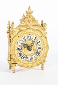 Nice and Small, Charming Miniature Traveling Clock, circa 1890 - afbeelding 1