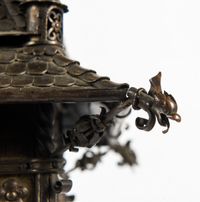 Very Nice and Decorative Wrought Iron Mental Clock, circa 1900 - image 6