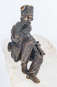 Russian Kozak Figure on Berg Crystal Base, Late 19th Century - afbeelding 2