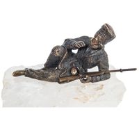 Russian Kozak Figure on Berg Crystal Base, Late 19th Century - afbeelding 3
