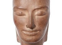 Nice and inspiring plaster lady's head picture with a great spiritual expression - image 3