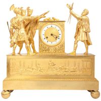 Impressive Empire Mantel Clock Horatius, circa 1800 - afbeelding 1