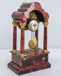 Very Attractive Small Charming Tortoiseshell clock, Signed - afbeelding 3