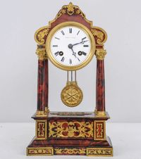 Very Attractive Small Charming Tortoiseshell clock, Signed - afbeelding 5