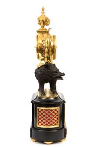  Louis XV bronze pendulum clock “Pendule au Sanglier” - image 4