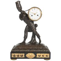 A good and very unusual Louis XVI mantel clock circa 1780 - image 2