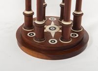 An unusual circular wooden temple dome pillar timepiece clock circa1830 - image 8