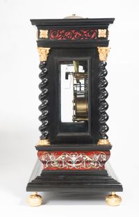 An important and very unusual French 'Religieuse' Table Clock, circa 1680 - image 8