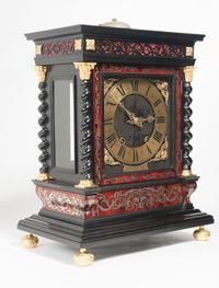 An important and very unusual French 'Religieuse' Table Clock, circa 1680 - image 10