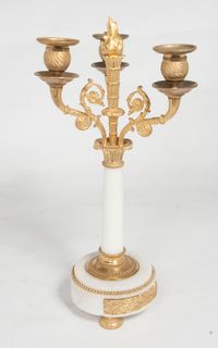 A nice pair of decorative 19th century Louis XVI inspired candlesticks circa1860 - afbeelding 3